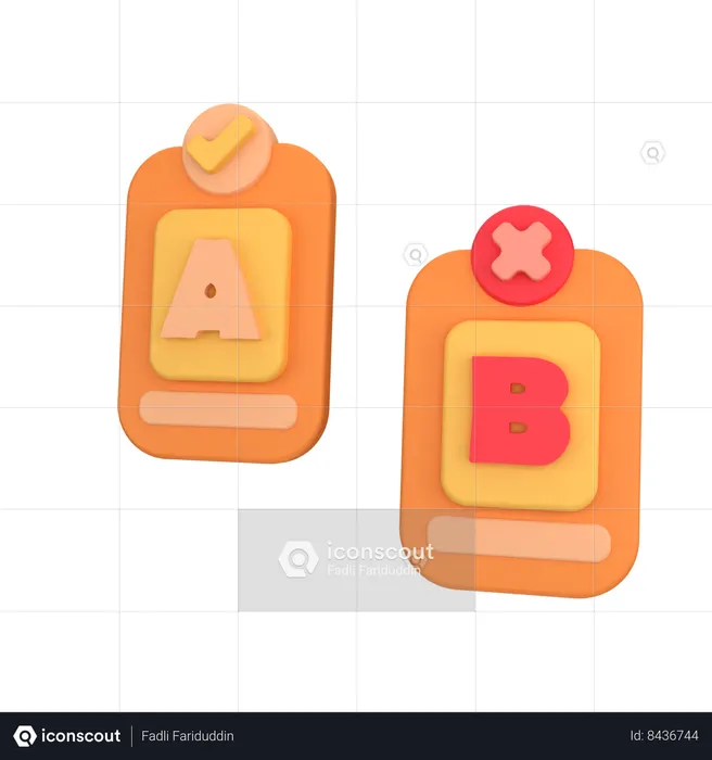 Ab Testing  3D Icon