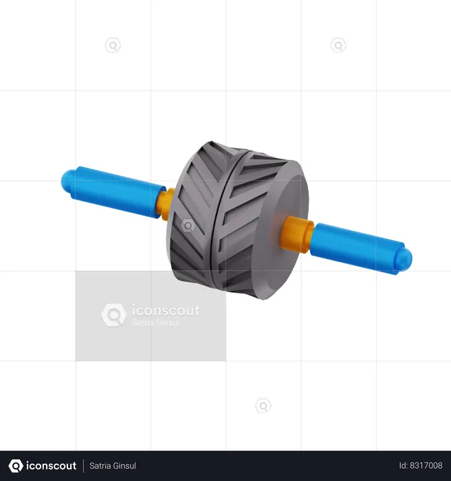 Ab Wheel  3D Icon