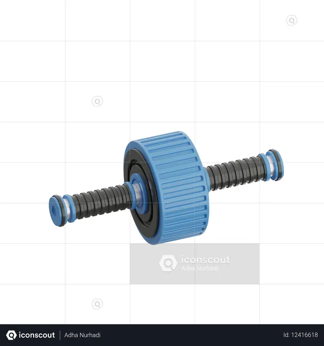 Ab Wheel Roller  3D Icon