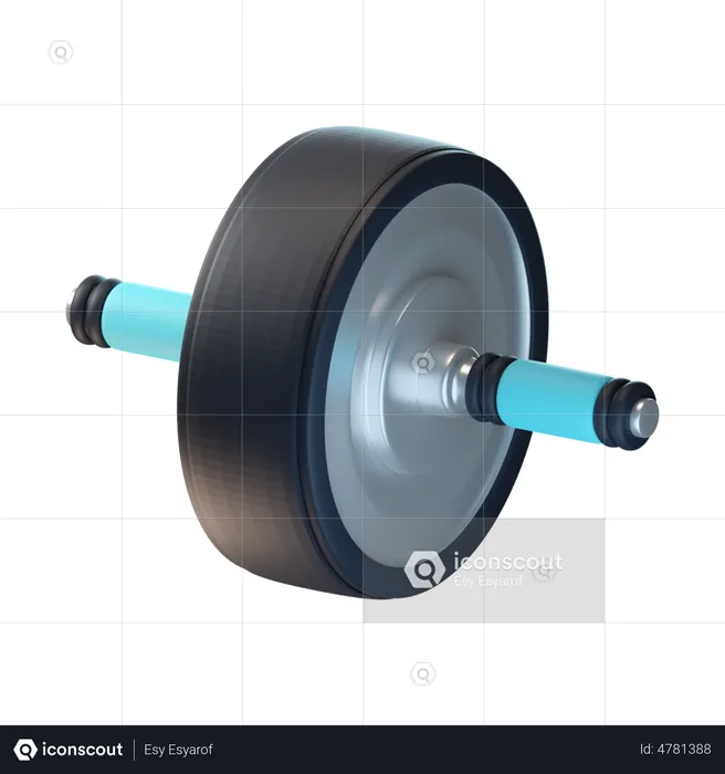 Ab Wheel Roller  3D Icon