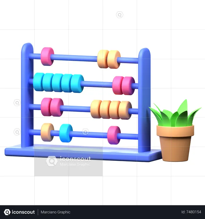 Abacus  3D Icon