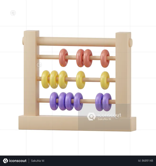 Abacus  3D Icon