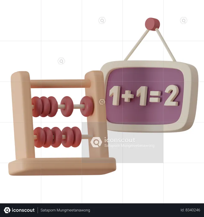 Abacus  3D Icon