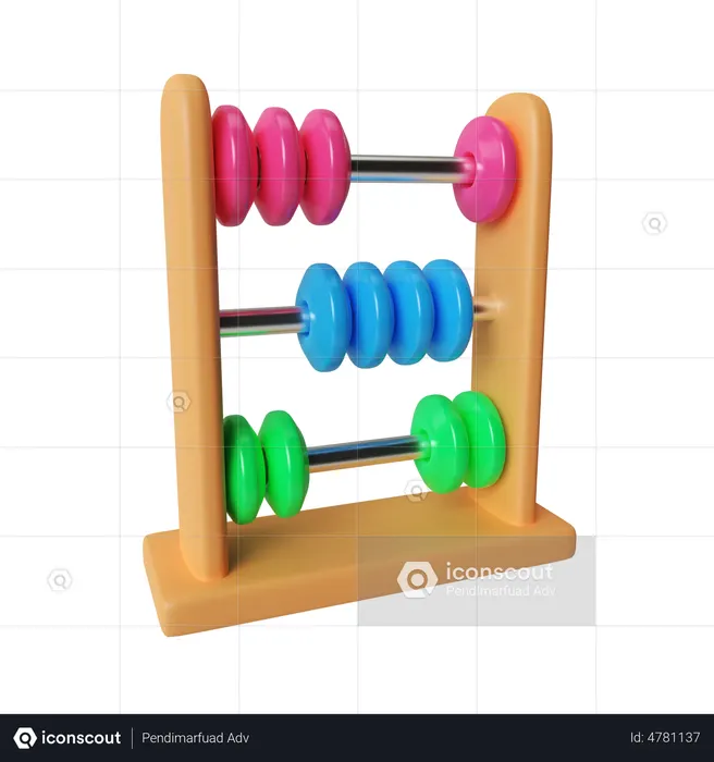 Abacus  3D Illustration