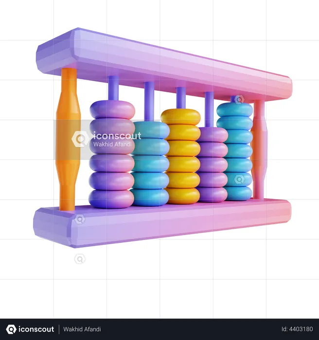 Abacus  3D Illustration