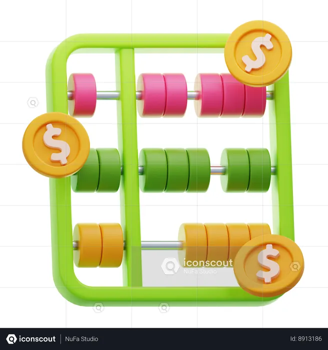 ABACUS CALCULATION  3D Icon