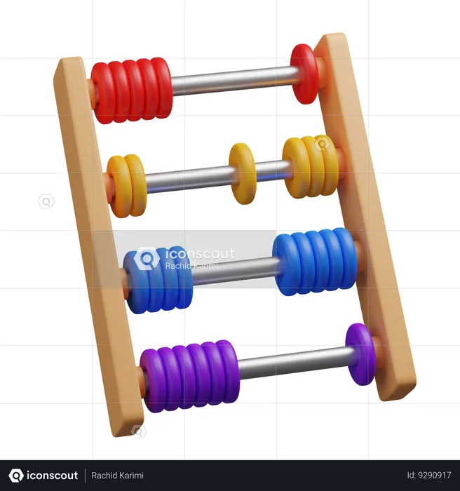 Abacus calculator  3D Icon