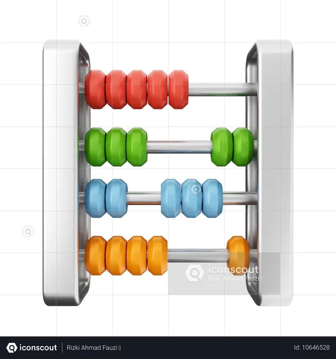 Abacus Education  3D Icon