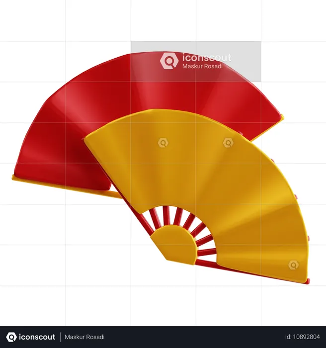 Abanico chino  3D Icon