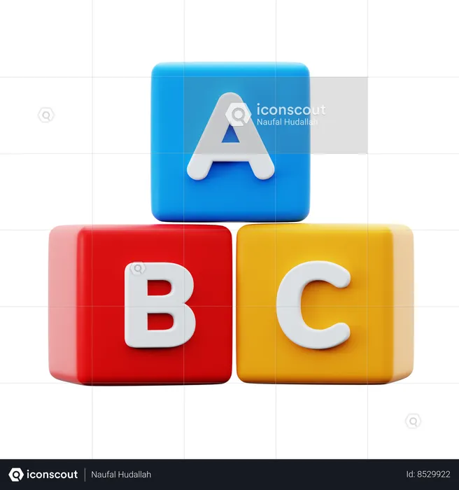 Abc Alphabet  3D Icon