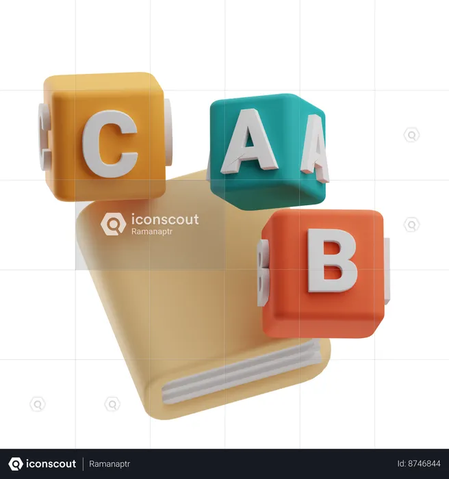 Abc Blocks  3D Icon