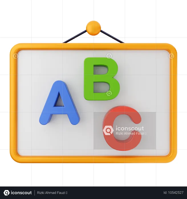 ABC 理事会教育  3D Icon