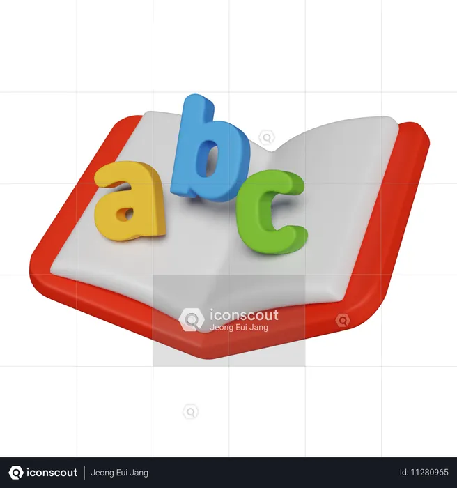 ABCブック  3D Icon