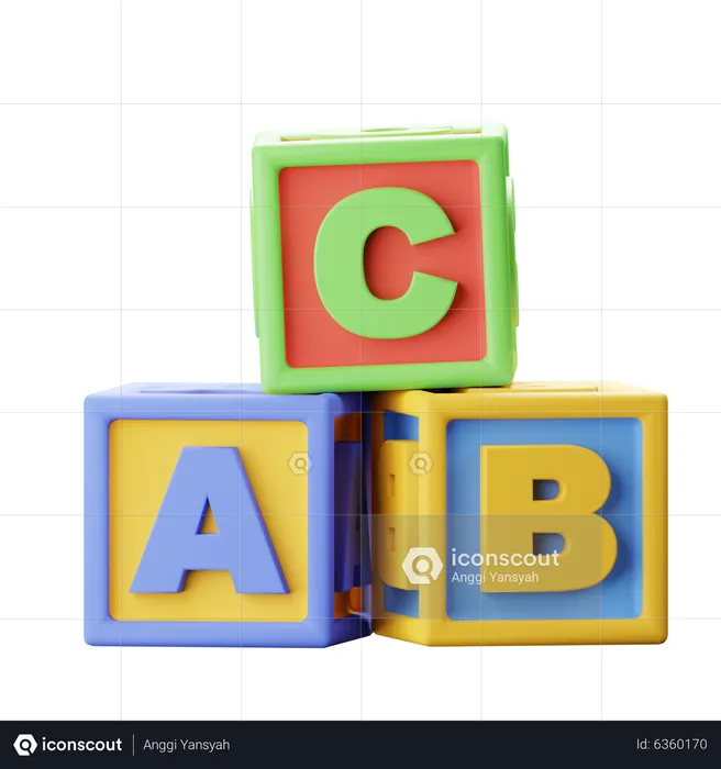 Abc Cube  3D Icon