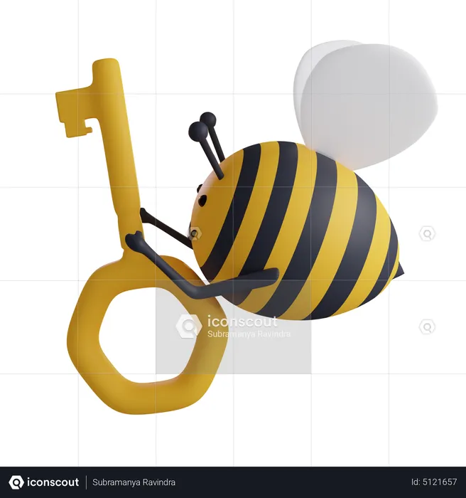 Inicio de sesión de abeja  3D Icon