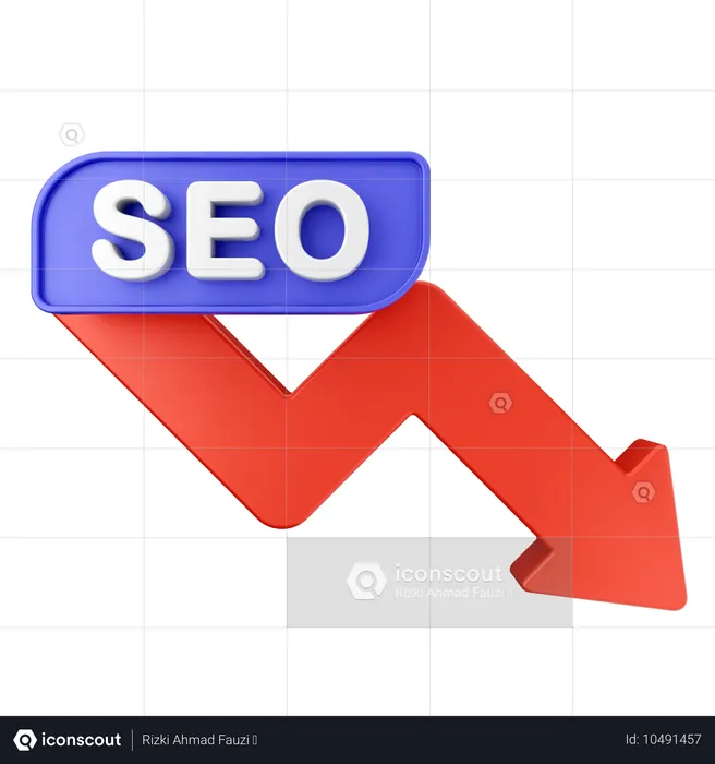 SEO verringern  3D Icon