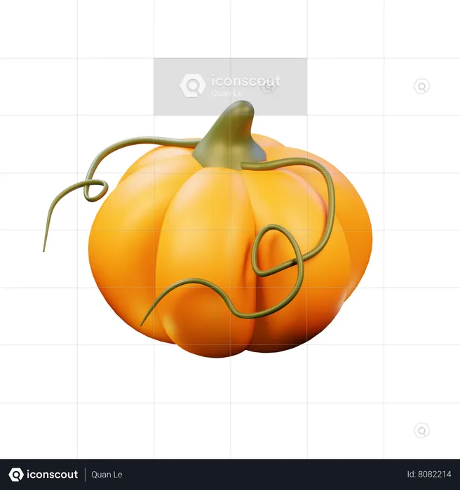 Abóbora  3D Icon