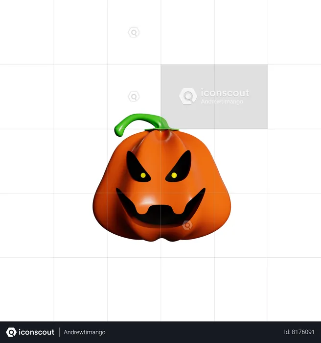 Abóbora de Halloween  3D Icon