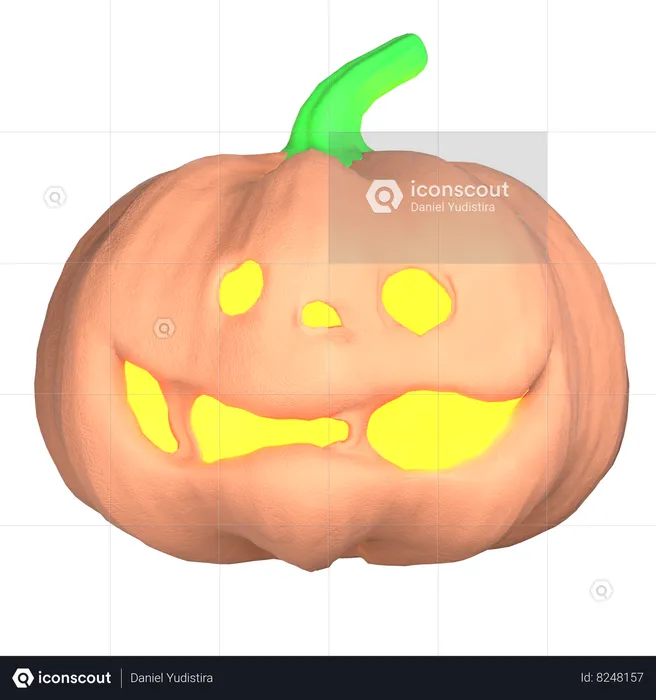 Abóbora de Halloween  3D Icon