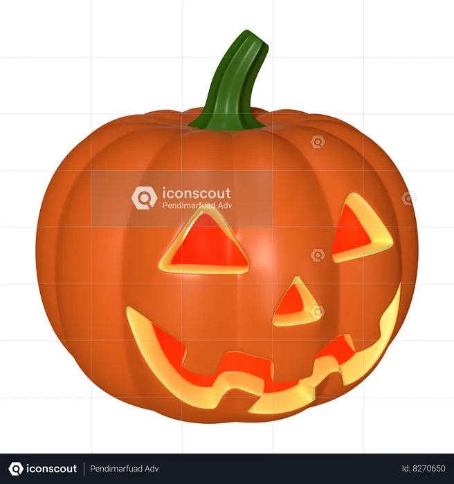 Abóbora de Halloween  3D Icon