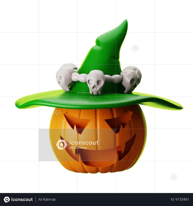 Abóbora de Halloween  3D Icon