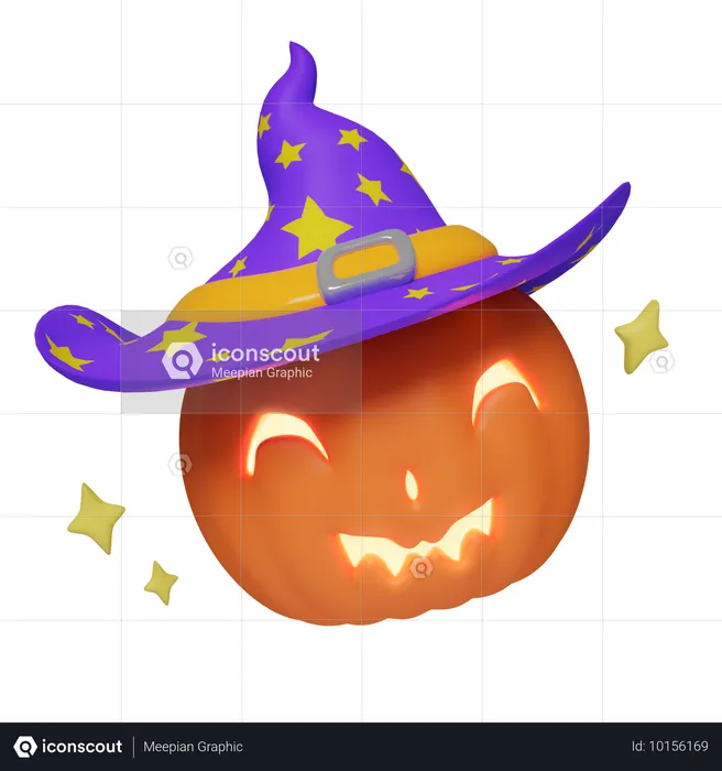 Abóbora de Halloween  3D Icon