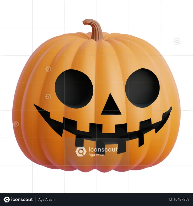 Abóbora de Halloween  3D Icon