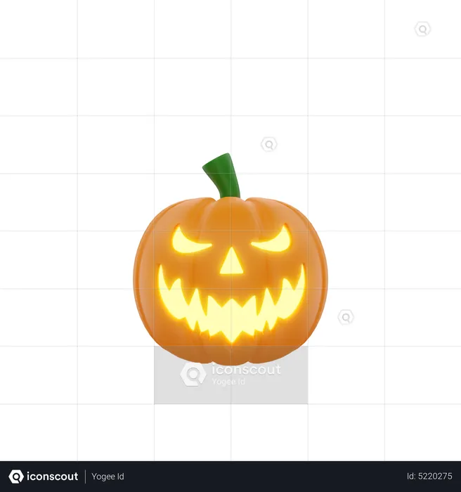 Abóbora de Halloween  3D Icon