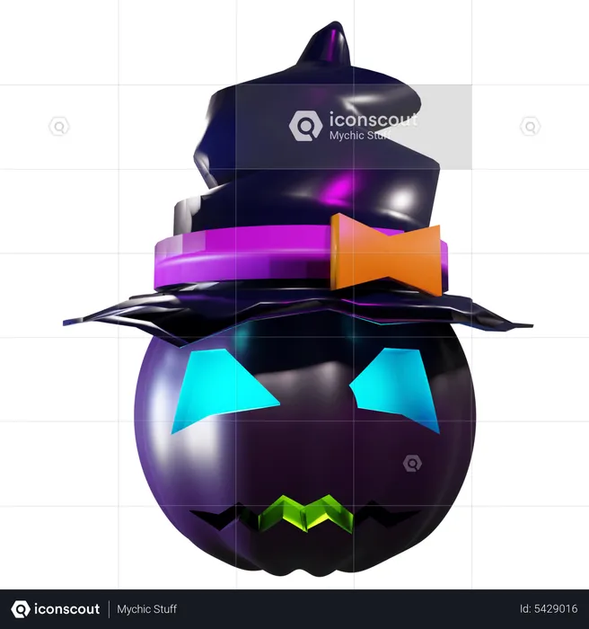 Abóbora de Halloween  3D Icon