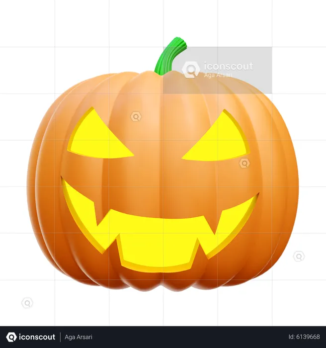 Abóbora de Halloween  3D Icon