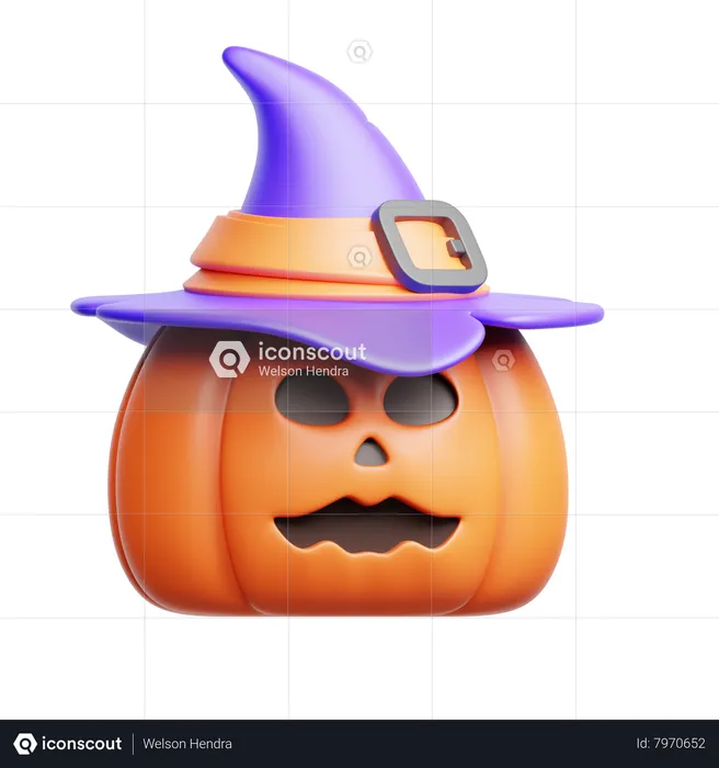 Abóbora de Halloween  3D Icon