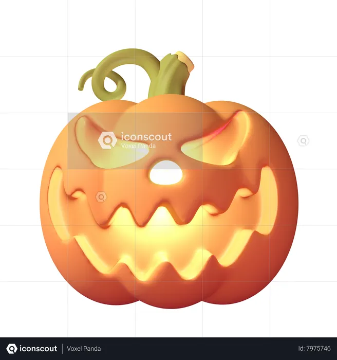 Abóbora de Halloween  3D Icon