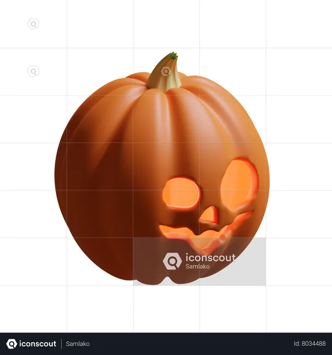 Abóbora de Halloween  3D Icon