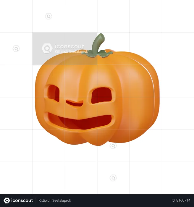 Abóbora de Halloween  3D Icon