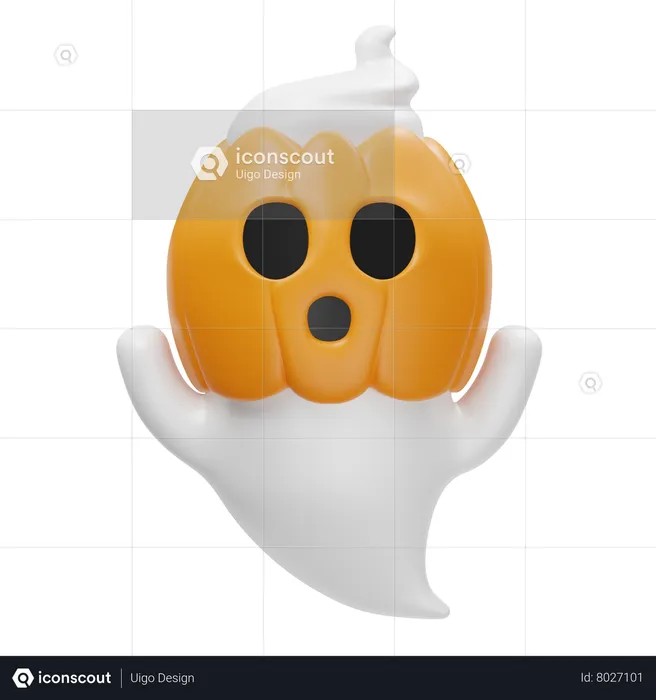 Fantasma de abóbora  3D Icon