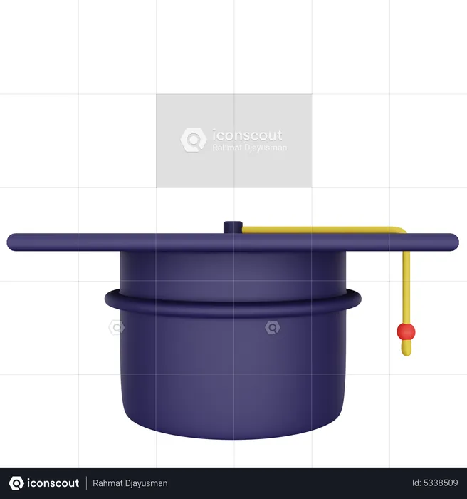 Abiturmütze  3D Icon