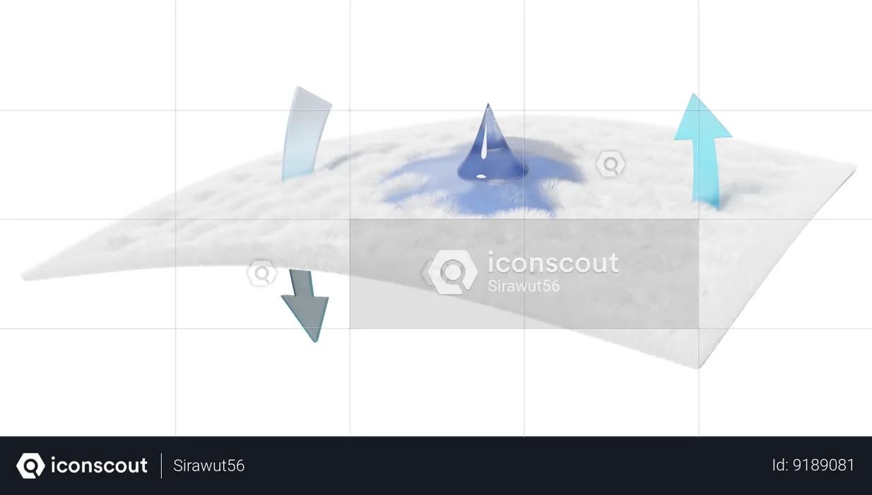 Absorbent Pad  3D Icon