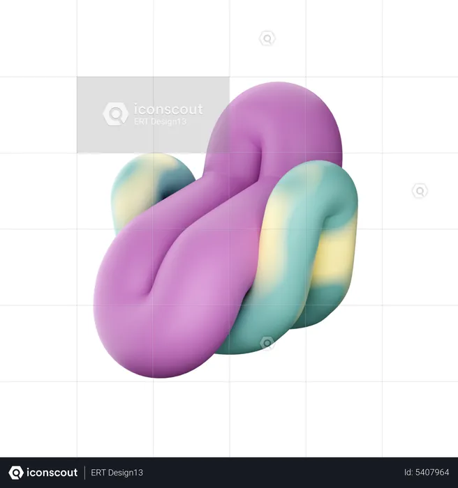 Canapé abstrait  3D Icon