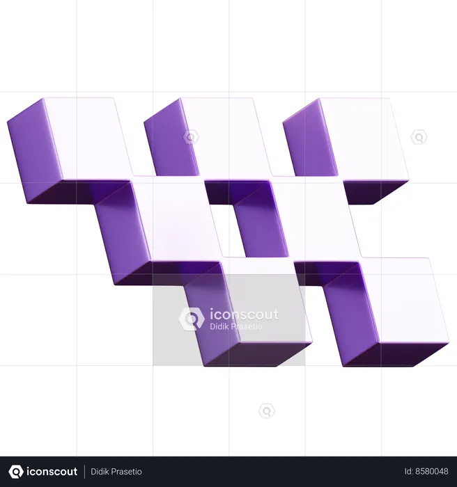 Abstract  3D Icon