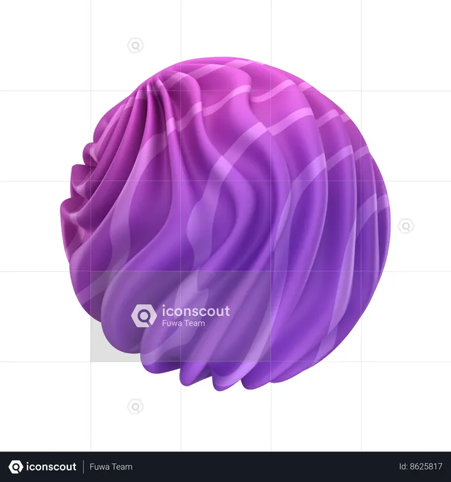 Abstract Ball  3D Icon