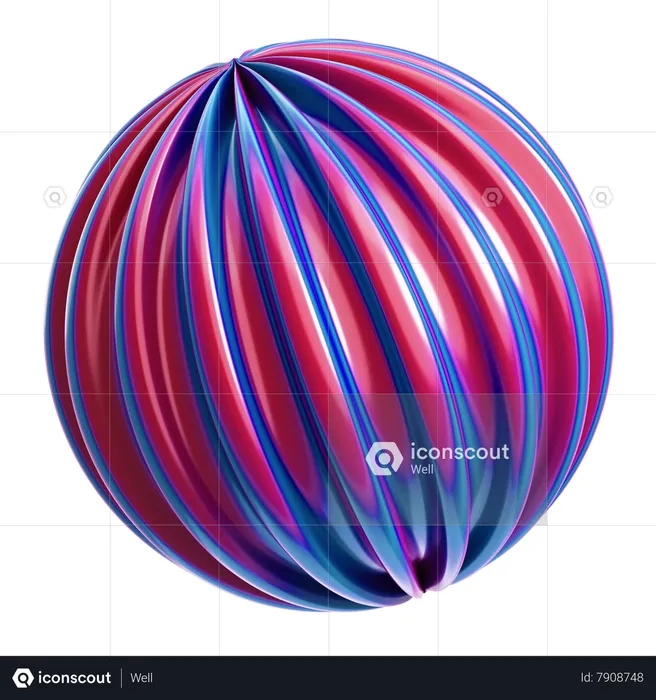 Abstract Ball  3D Icon