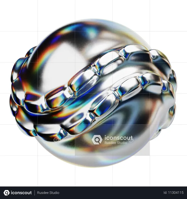 Abstract Ball  3D Icon