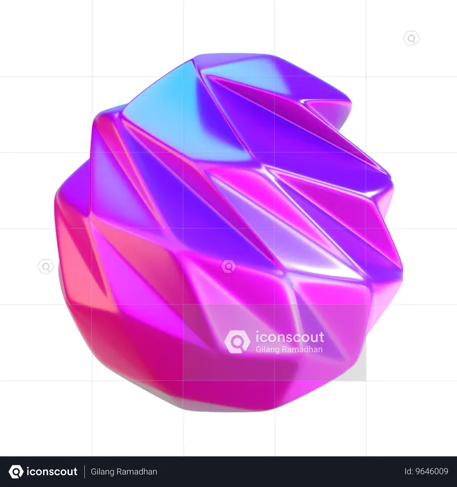 Abstract Ball Shape  3D Icon