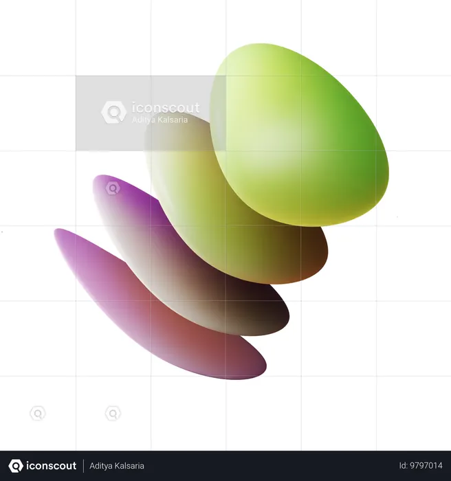 Abstract Blob  3D Icon