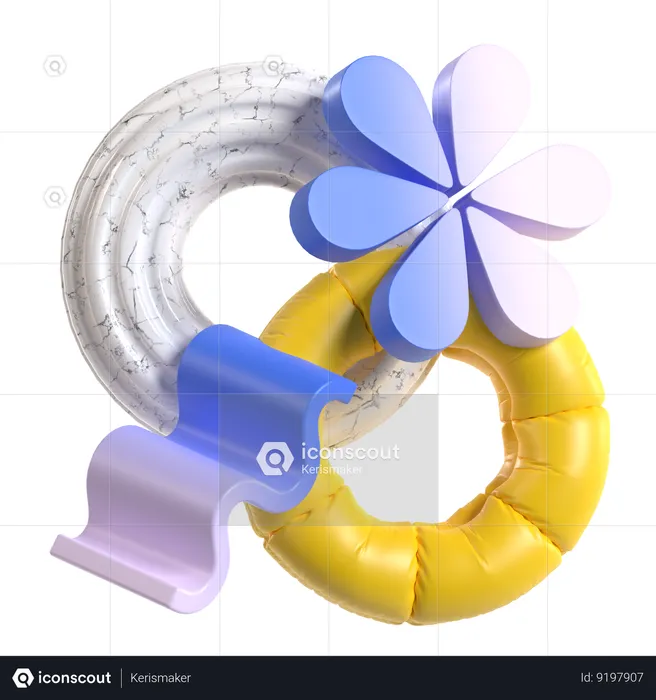 Abstract Composition  3D Icon