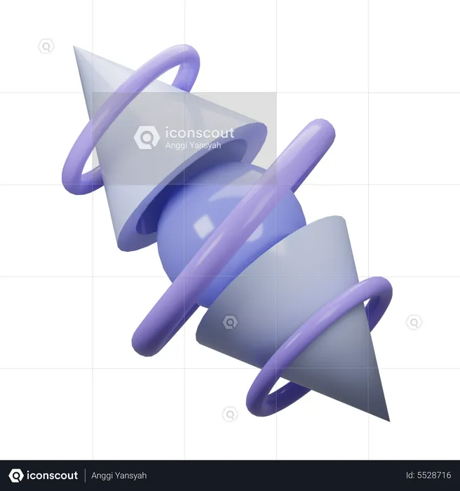 Abstract Cone  3D Icon