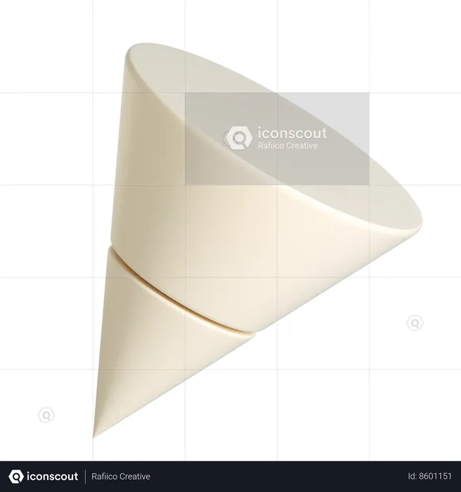 Abstract Cone Shape  3D Icon