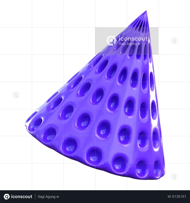 Abstract Cone Shape  3D Icon