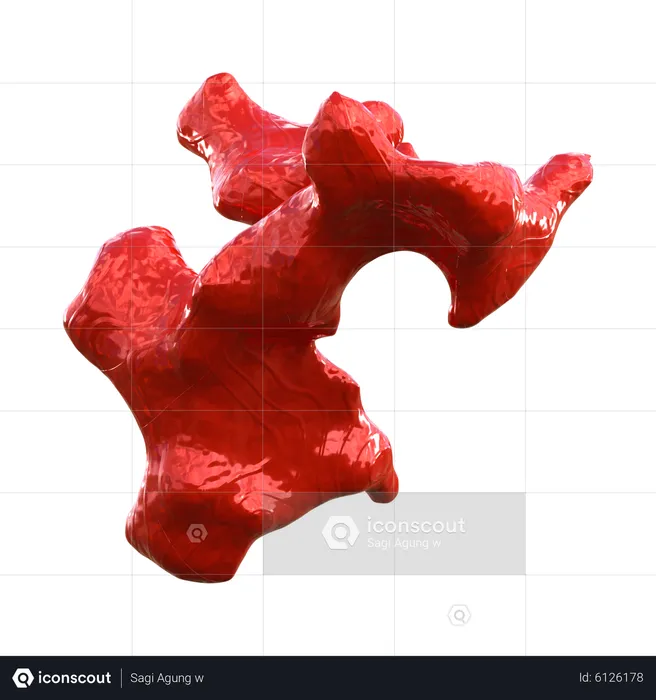 Abstract Coral Shape  3D Icon