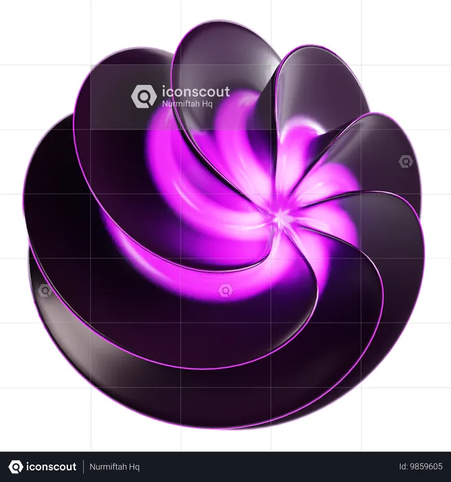 Abstract Cosmic Sphere  3D Icon